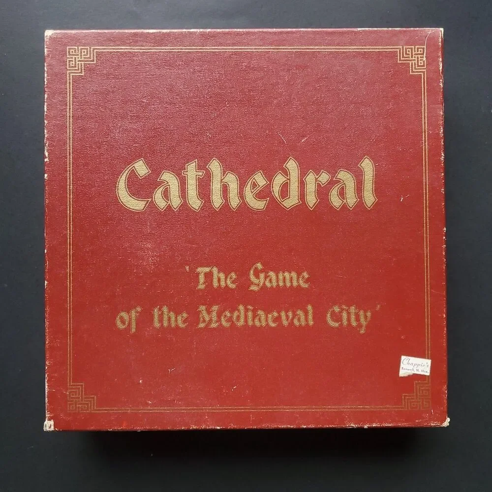 VTG Cathedral Mediaeval City Board Game Wood Piece 1985 3rd Ed Strategy COMPLETE